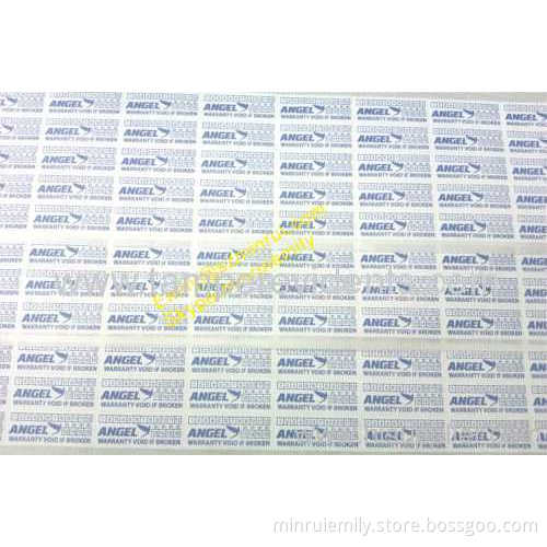 Custom Do Not Accept If Seal Is Broken,breakable Tamper Evident Security Seal Labels 